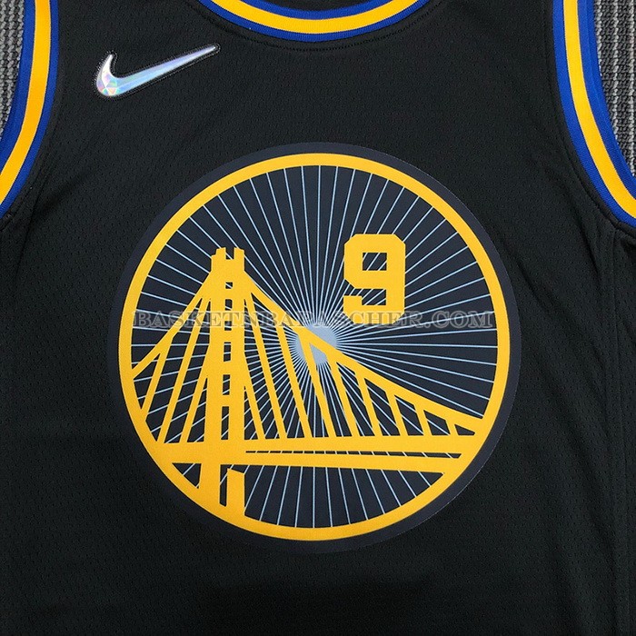 Maillot Golden State Warriors Andre Iguodala NO 9 Ville 2021-22 Noir